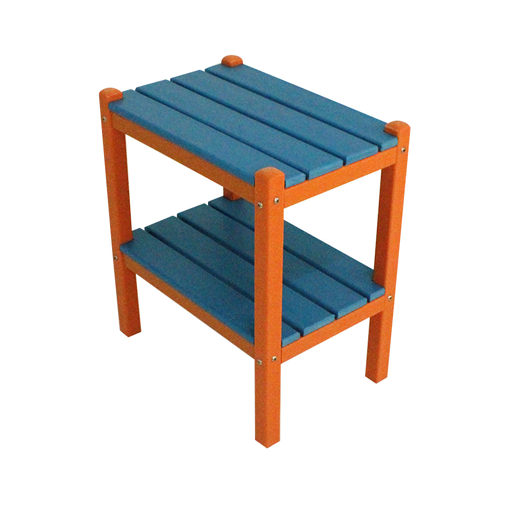 TTM003 Blue Orange HDPE Outdoor Set Side Table/Chair For Outdoor Garden Patio Balcony