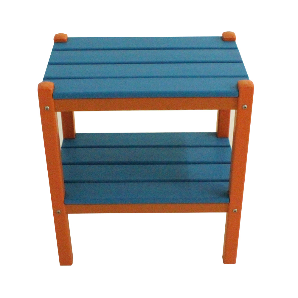 TTM003 Blue Orange HDPE Outdoor Set Side Table/Chair For Outdoor Garden Patio Balcony