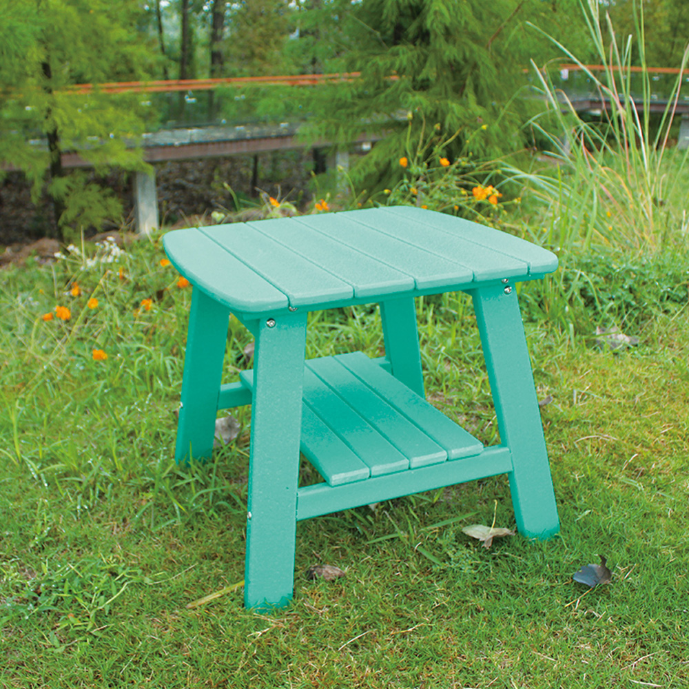 TTM001 HDPE II-Ply Shelf excute-Patio Outdoor Adirondack gestationis Cathedra Cum Set Parte Mensam