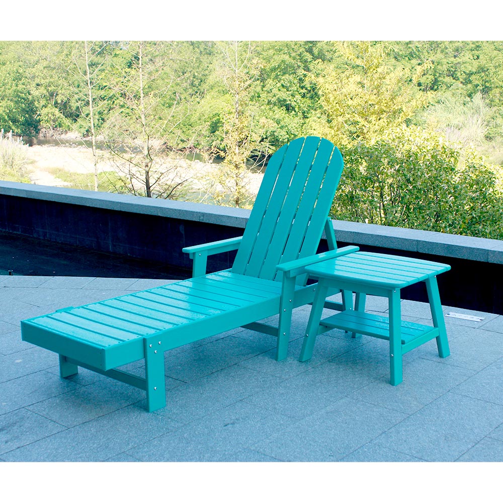 CLS202 Sunscreen et humidum-probationem ponit HDPE Chaise Cathedra Lounge