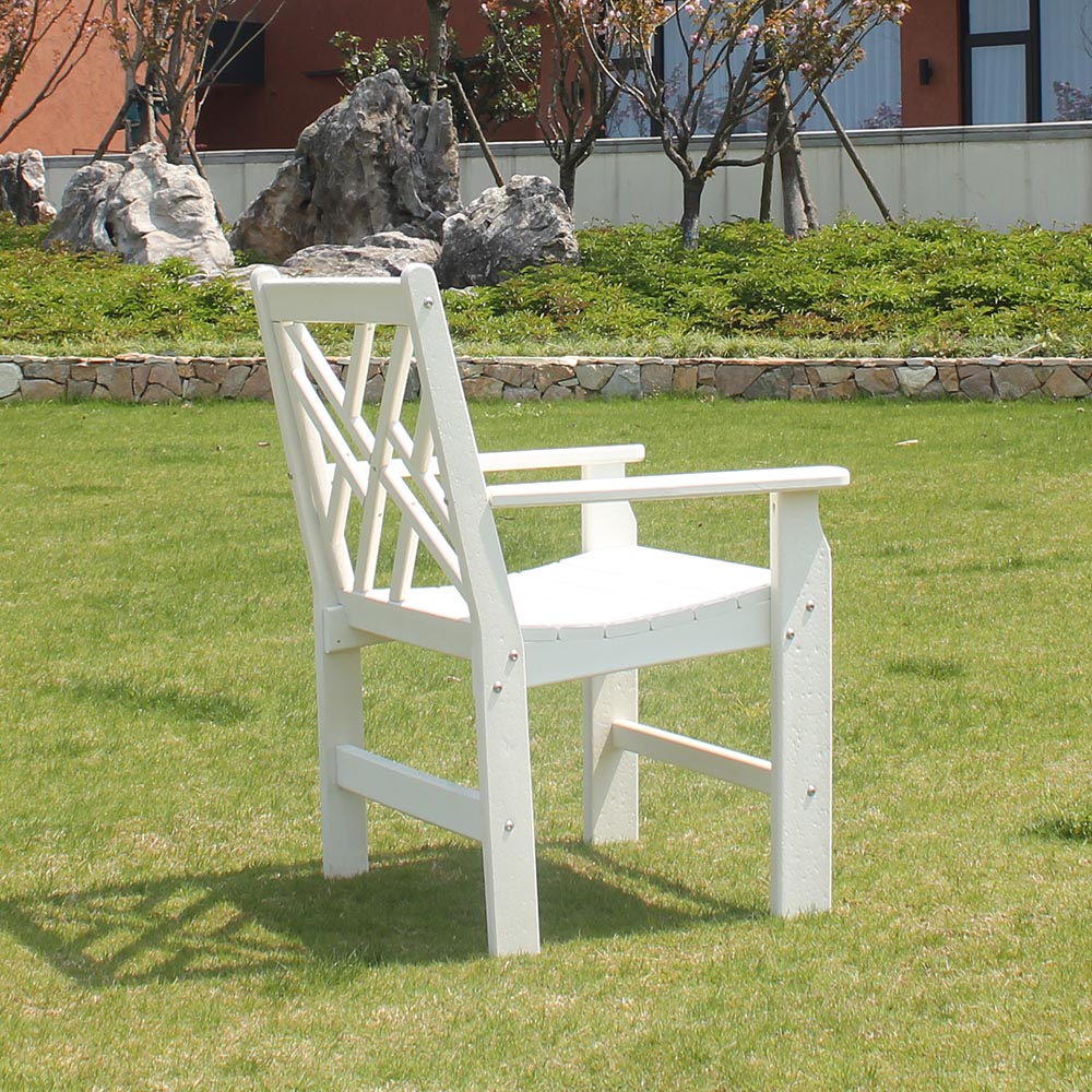 DSM005 HDPE Modern Dining Chair Classic Design for Patio Garden Deck Lawn Bedroom House Room