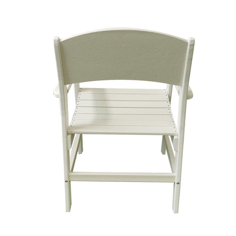 DSM006 Formaldehyde libero Outdoor HDPE Triclinium Cathedra Lata Backrest