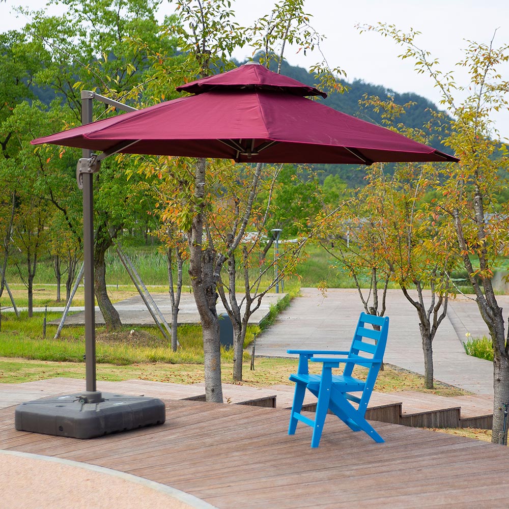 DSM002 HDPE Poly Outdoor Dining Cathedra Velox Conventus Smooth et Uncracked Modern Design Stable Structure