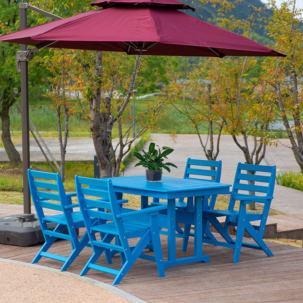 DST002 Patio Backyard Garden Deck Tondere HDPE Dining Set