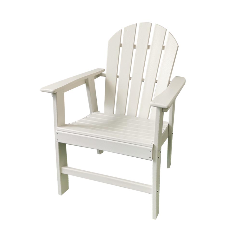 DSM001 HDPE Outdoor Dining Chairs White color Low Maintenance New Design