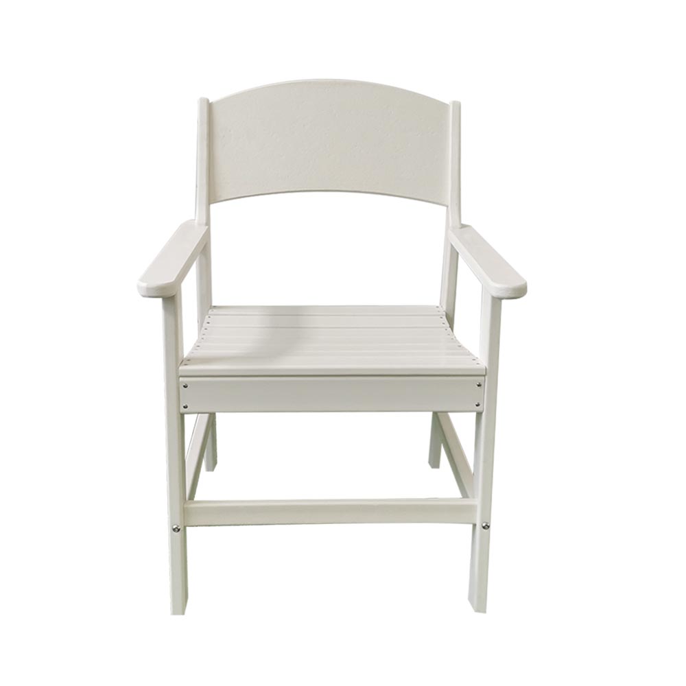 DSM006 Formaldehyde libero Outdoor HDPE Triclinium Cathedra Lata Backrest