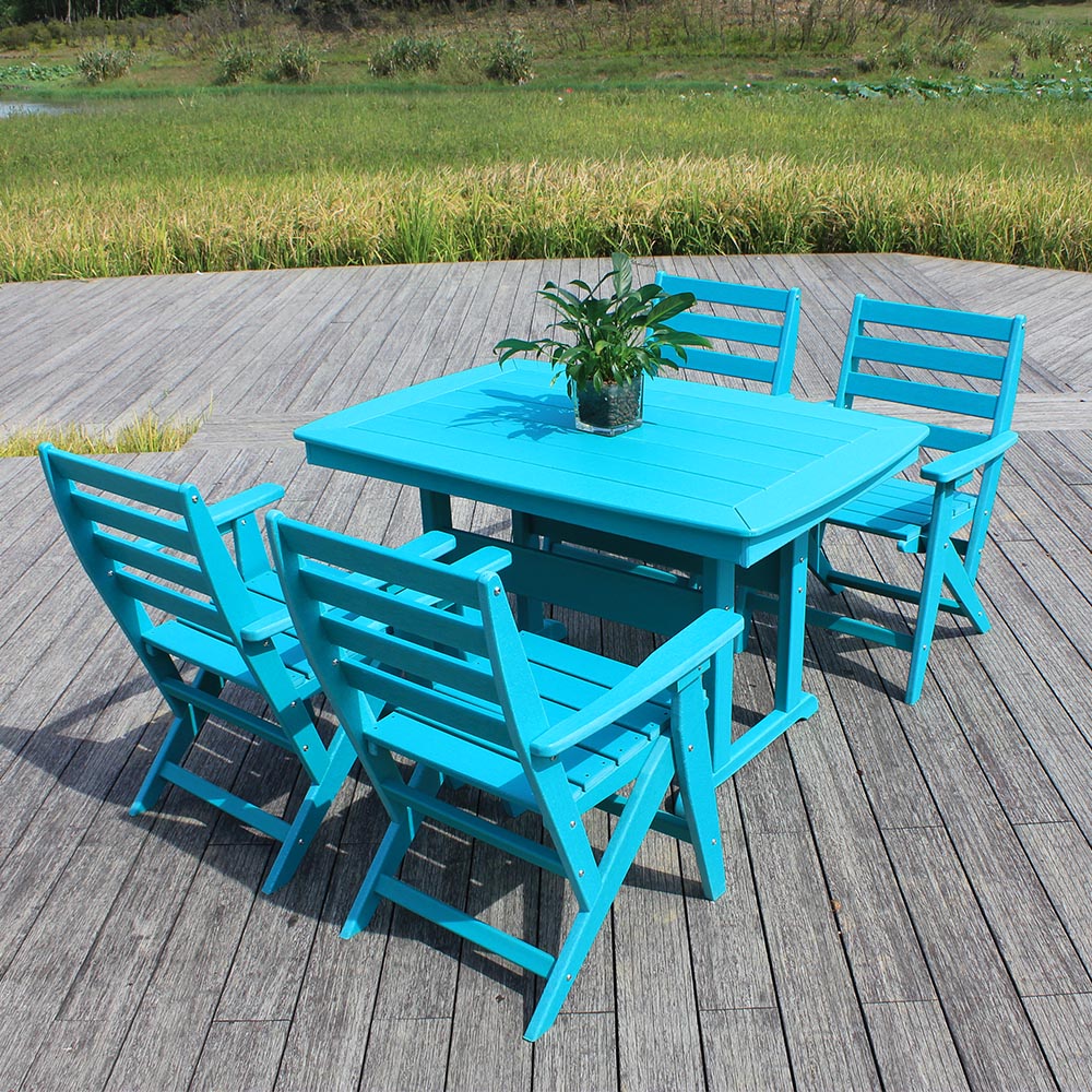 DST002 Patio Backyard Garden Deck Tondere HDPE Dining Set