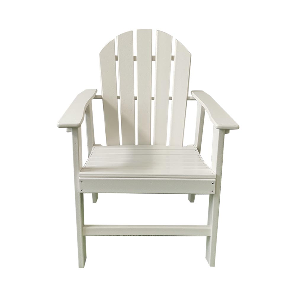 DSM001 HDPE Outdoor Dining Chairs White color Low Maintenance New Design