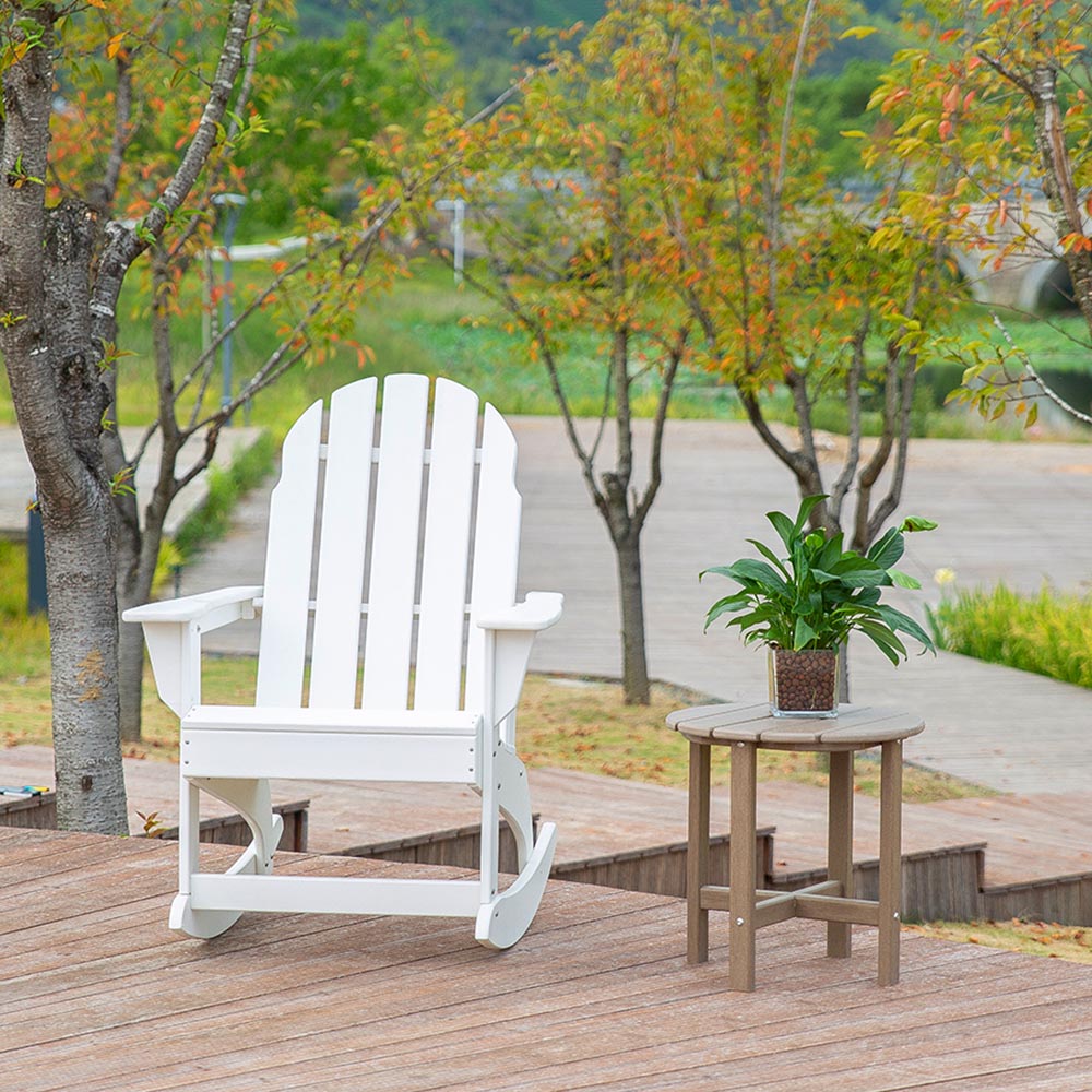 ADS207 Adirondack Rocking Chair Patio Garden Adjustable Design HDPE Material