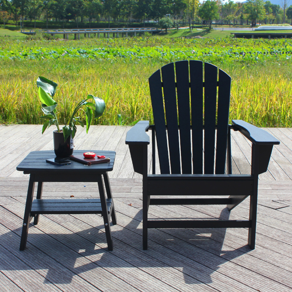 ADS201 Cathedra una, Mensa una, HDPE Mensa Adirondack Chairs